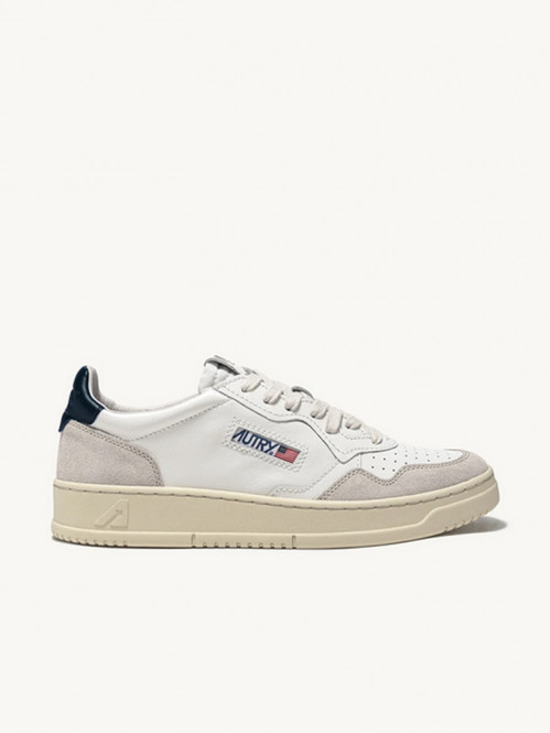 Medalist mens sneaker suede white navy 43