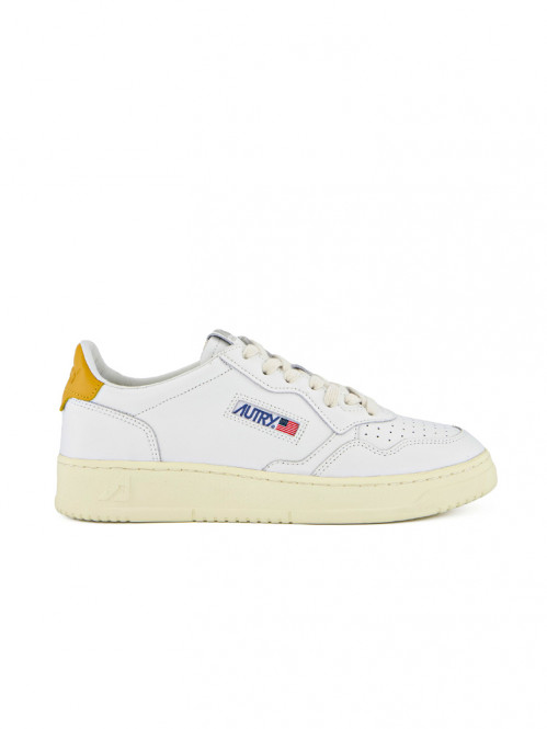 Medalist low wmns sneaker white yellow 