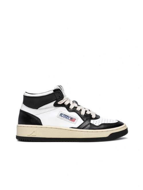 Medalist mid mens sneaker bicolour white black 