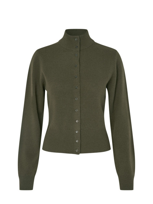 Aurely phaedra-m cardigan smoked olive XS