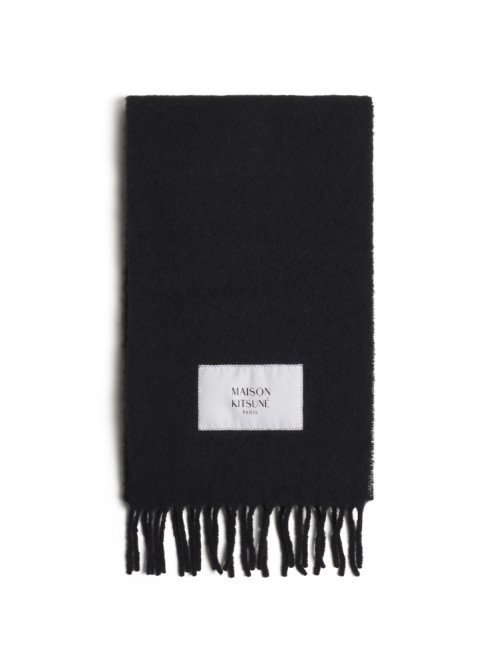 Baby alpaca scarf black 