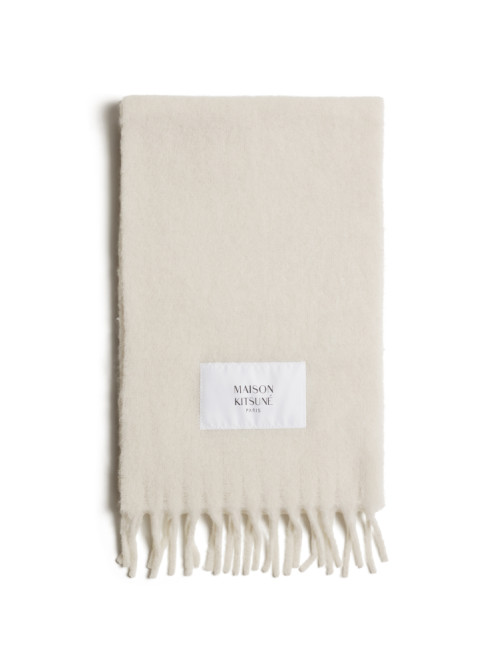 Baby alpaca scarf moon beige 