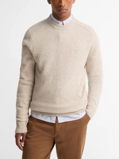 Barbour newton pullover light grey 