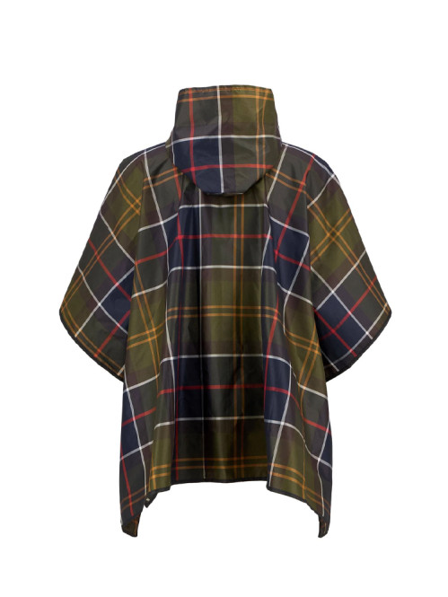 Tartan poncho showerproof 