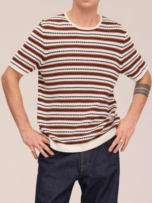 Bari t-shirt ivory multi 