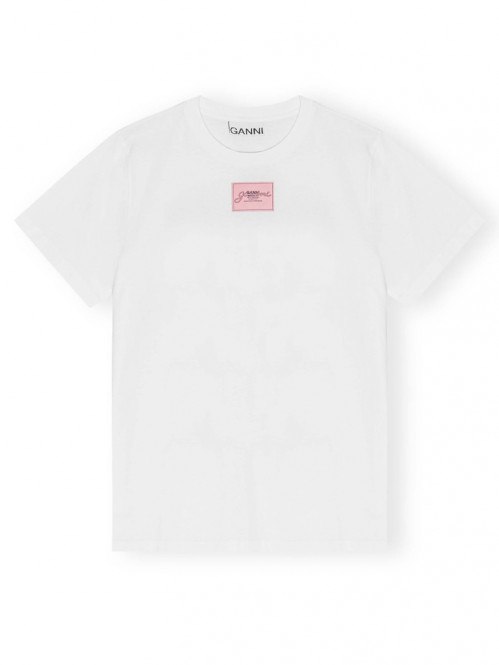 Basic jersey collage t-shirt white 
