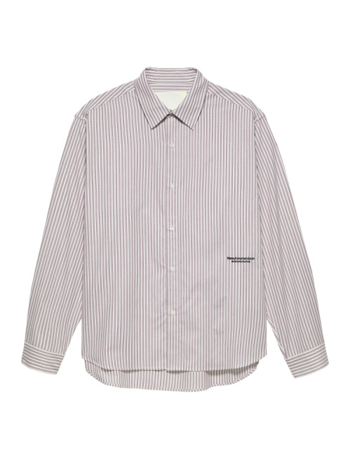 Beach shirt white red stripe 