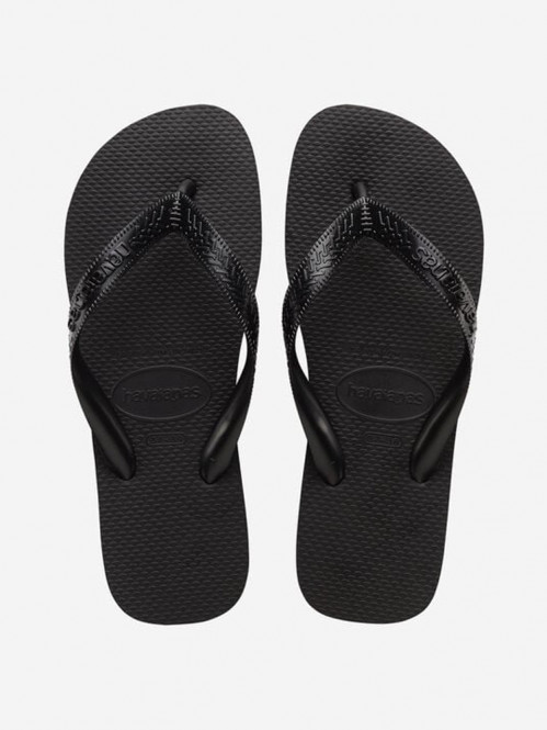 Havaianas brasil logo sandals black 