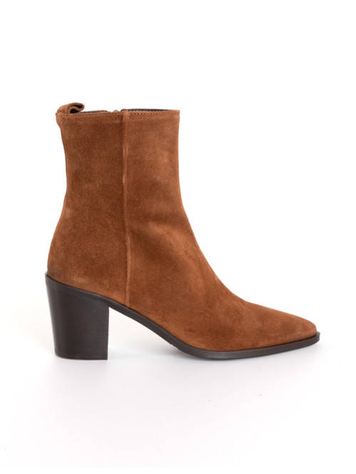 Booties tabac suede 