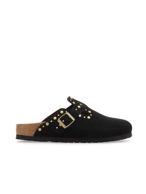 Boston rivet sandals suede black 39