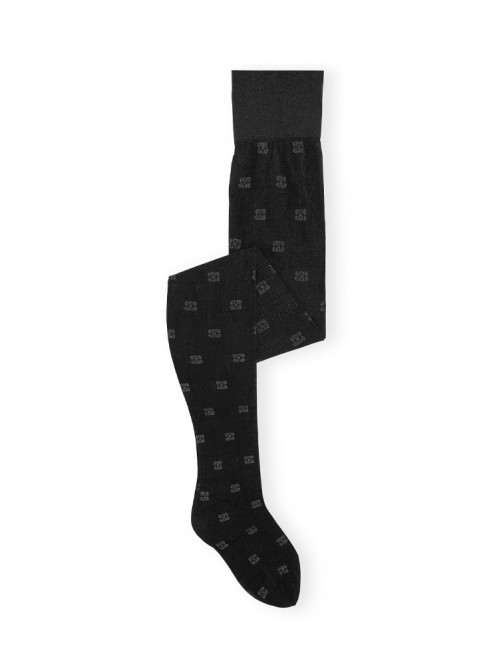 Butterfly lace tight glitter black 