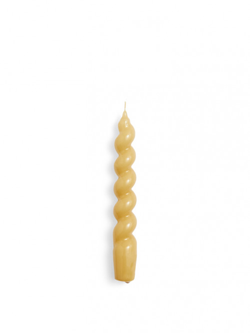 Candle spiral mustard 