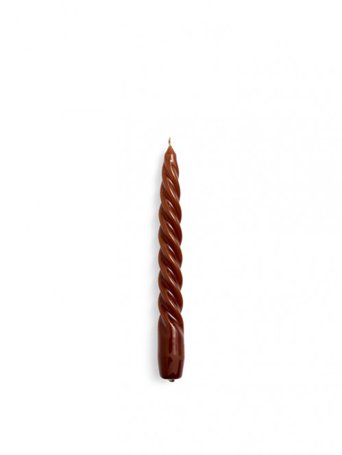 Candle twist brown 
