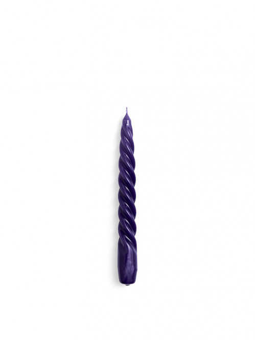 Candle twist purple 
