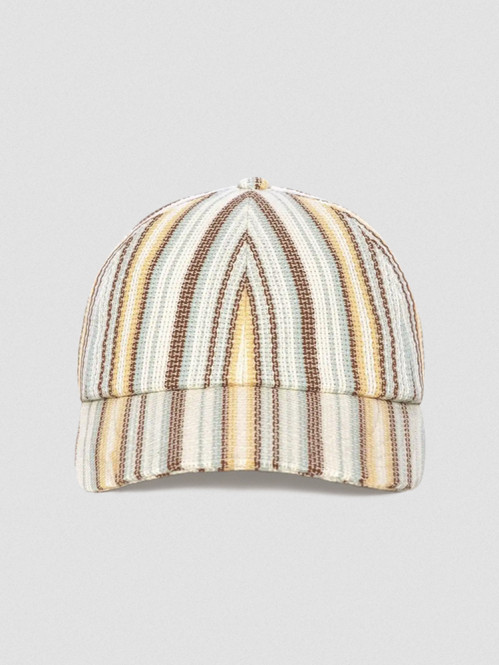 Casquette a rayures off white 