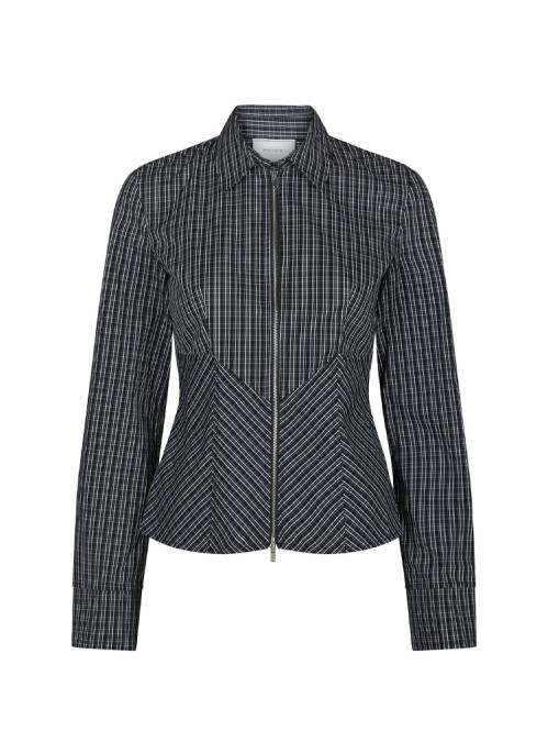 Cathy zip shirt black S