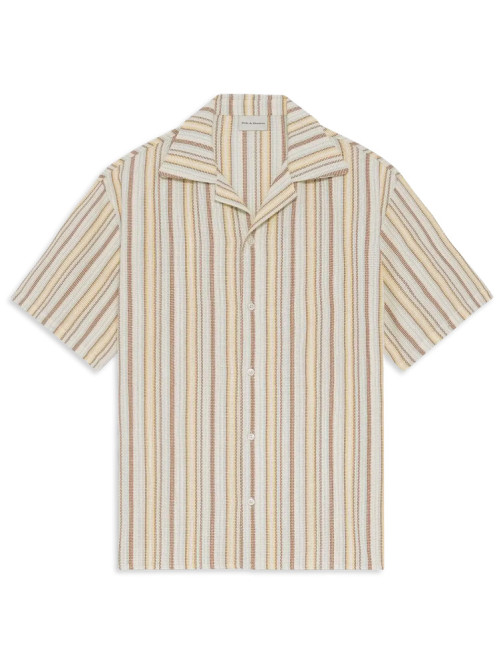 Chemise rayee coton multicolor 