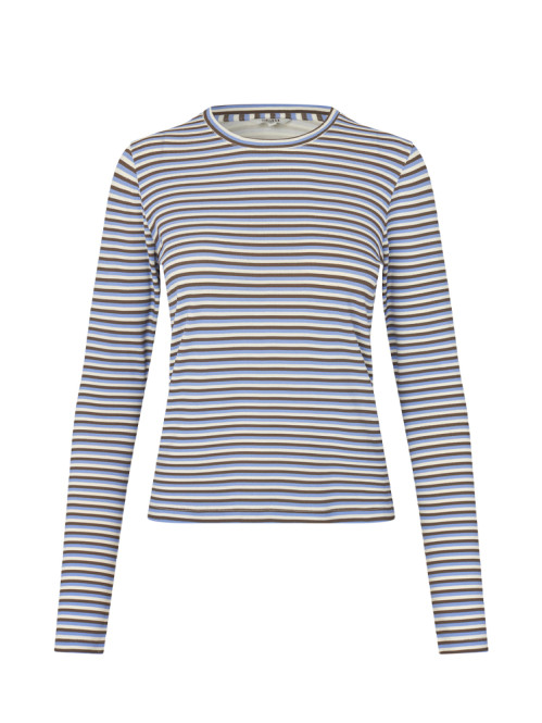 Christina-m gg stripe ls multi falcon blue 