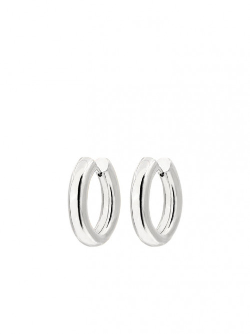 Chunky hoopies medium silber OS