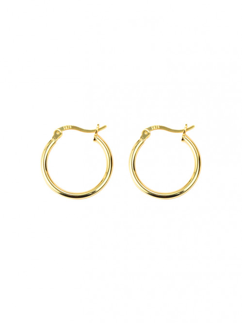 Chunky medium hoops gold 