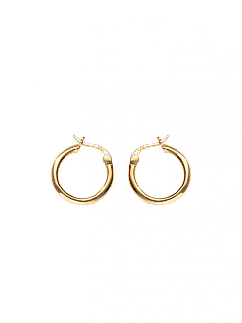 Chunky small hoops gold 