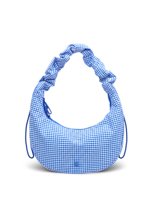 Moon bag ruffle vichy cobalt 