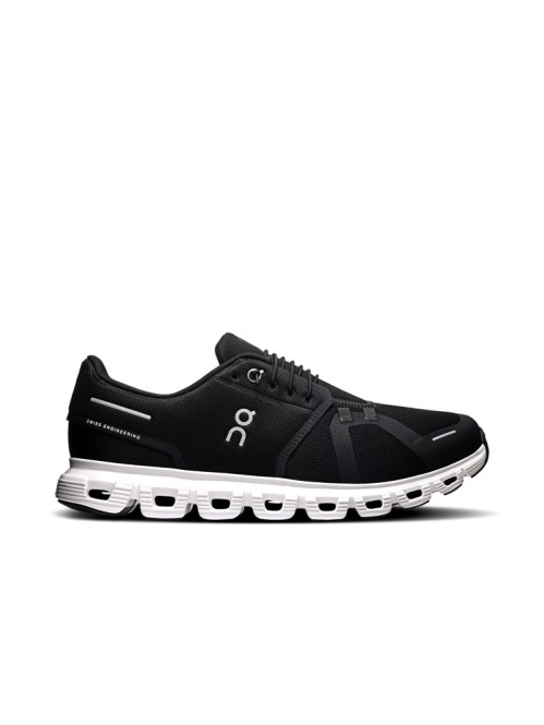 Cloud 6 wide men sneaker black white 