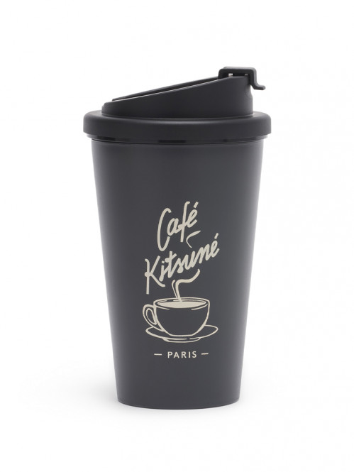 Maison Kitsuné coffee cup tumbler antracite 