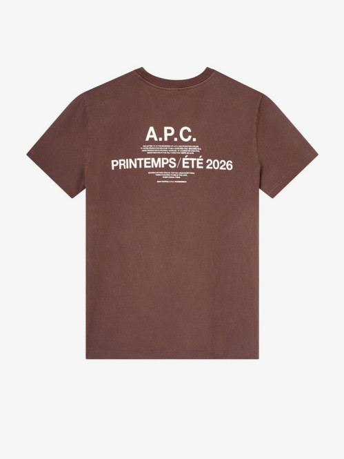 T-shirt apc printemps brown 
