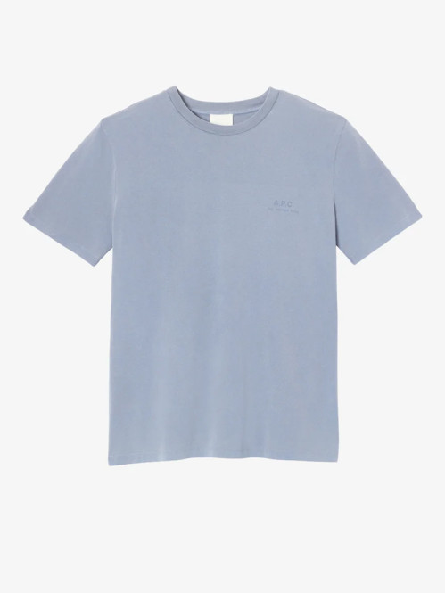 T-shirt apc printemps blue grey 