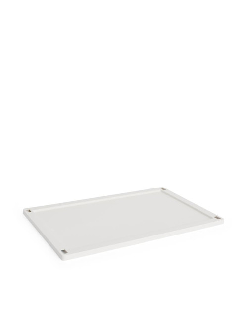 Colour crate lid L off white 