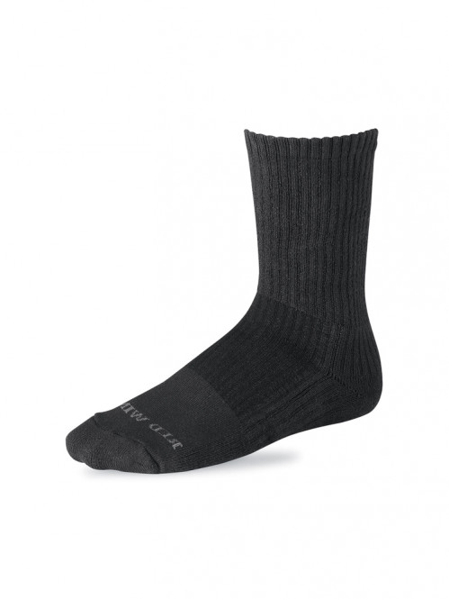 Cotton cushion socks black 