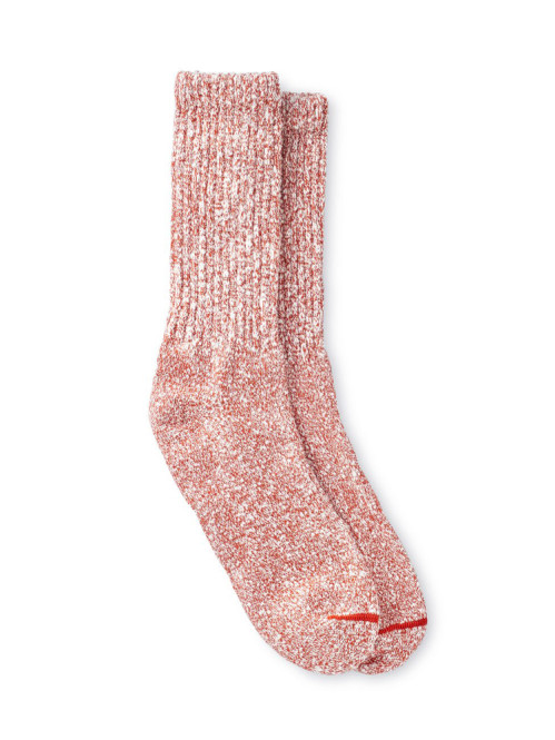 Cotton blend ragg socks hot burgundy 