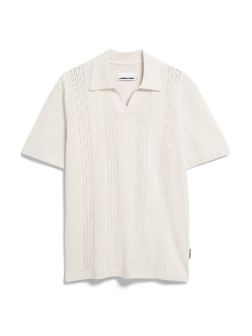Cotton knit poloshirt pure 
