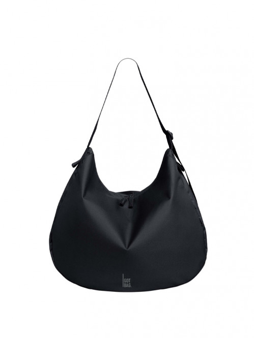 Curved bag monochrome black 