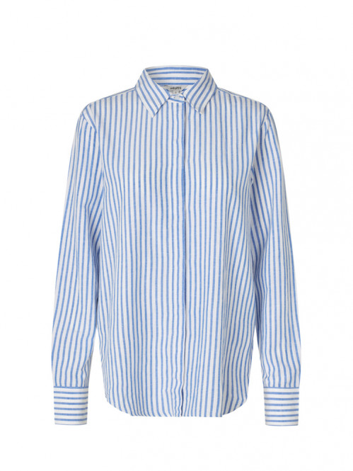 Dalinna-m dayana stripe shirt ultramarine 