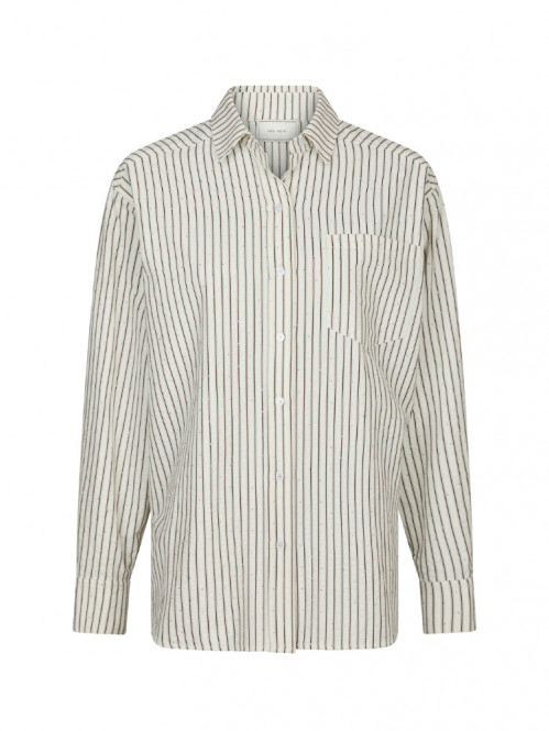 Dalma crepe stone shirt brown 
