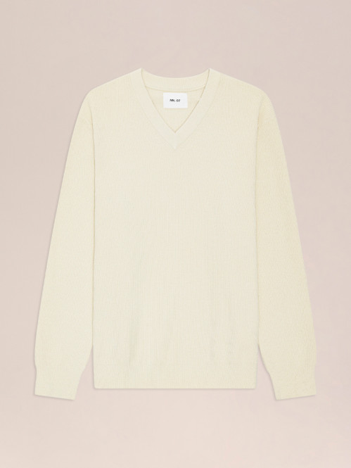 Danny v-neck pullover  ivory 