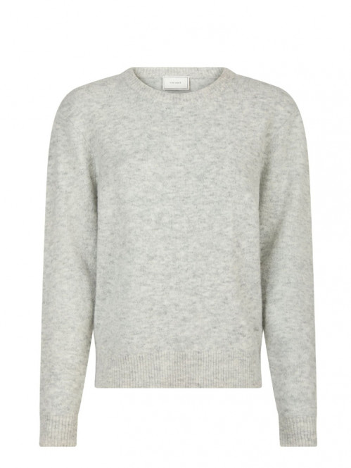 Dina soft knit blouse lt grey 