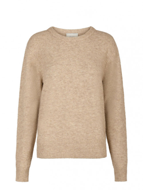 Dina soft knit blouse sand mel 