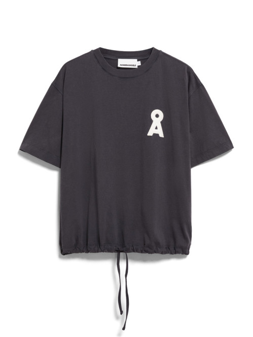 Drawstring t-shirt dark steel 