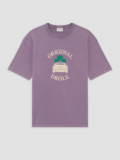 Drole car palms t-shirt lilac 