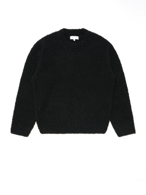 Dun textured sweater black wash 