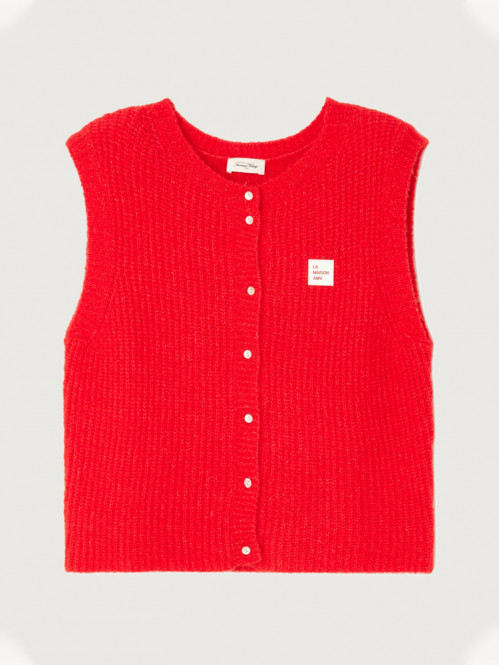 East 19m cardigan piment chine S