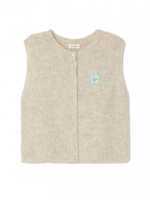 East 19m cardigan poudreuse chine M