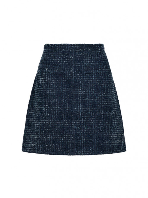Eilo denim structure skirt dk blue M