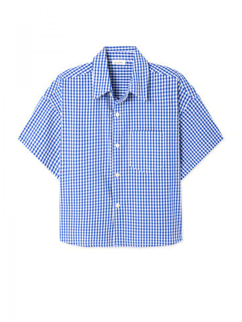 Eki 06b blouse vichy bleu L
