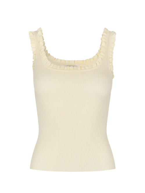 Elinne-m louc knit ivory yellow S