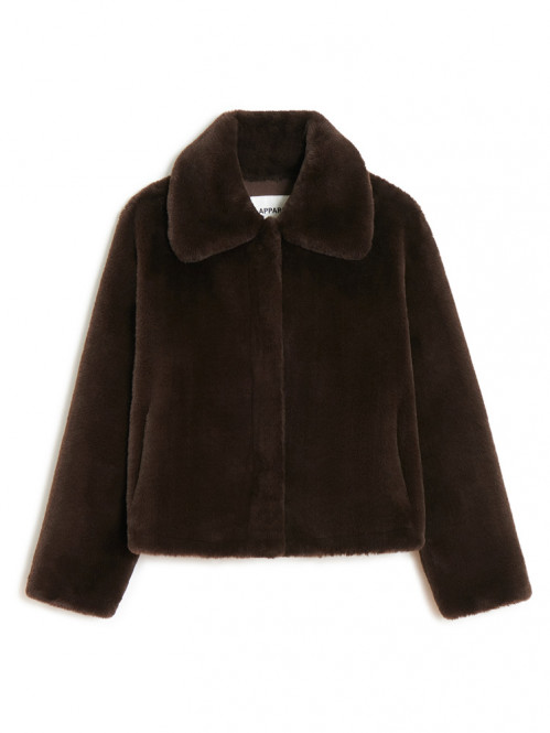 Elis short coat espresso 