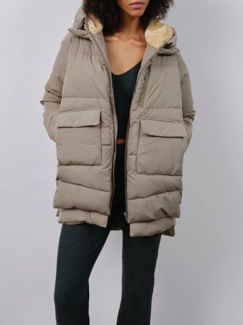 Lyndon puffer jacket pale olive 